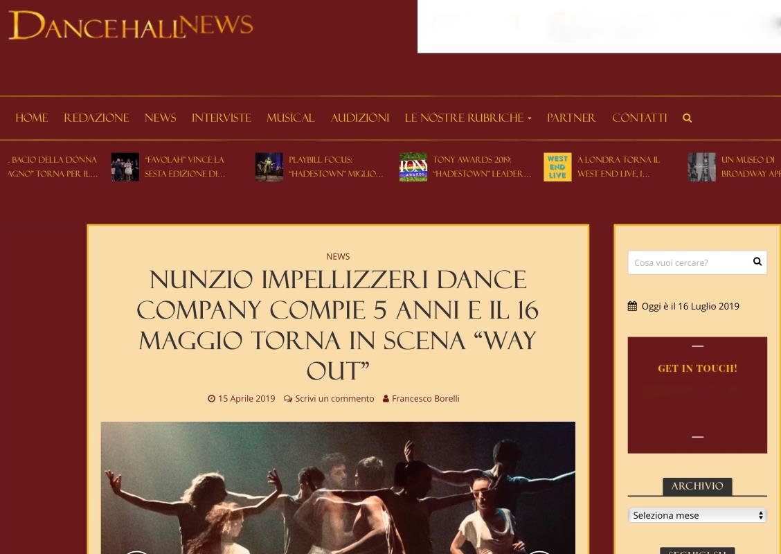 DANCE HALL NEWS / Francesco Borelli