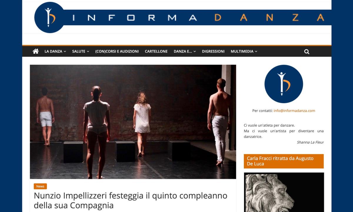 INFORMADANZA congratulates Nunzio and his company.